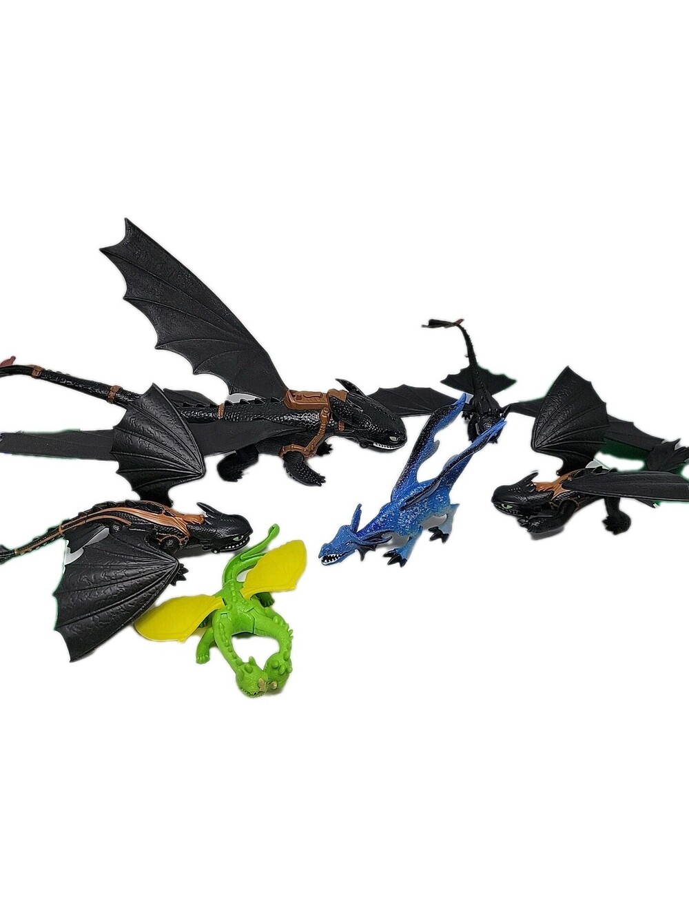 Lot Of 6 How To Train Your Dragon, Toy Lot Of 6 Toothless Dreamworks